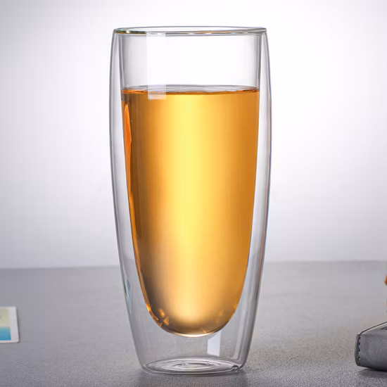 Tasse à café en verre d'approvisionnement d'usine, tasse à thé, verrerie pour boire du lait
