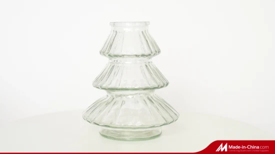 Vase à fleurs en verre Transparent, décoration de ventre à large bouche, vente en gros, pour mariage